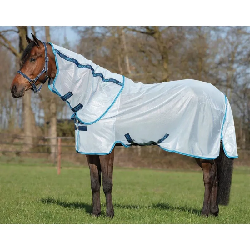 Horseware Amigo Bug Rug - Azure Blue/Elec Blue/Navy